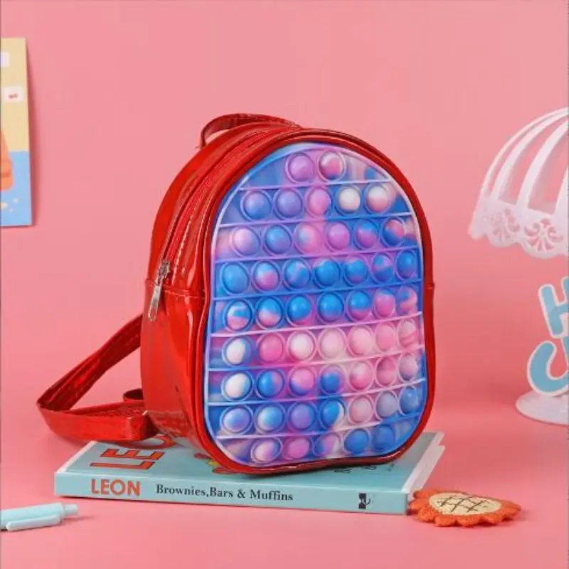 2024 Hot Pop Backpack Push Bubble Bags Antistress Toys Adult Stress Relief Toy Antistress Soft Bag School For Girls Prize Gift