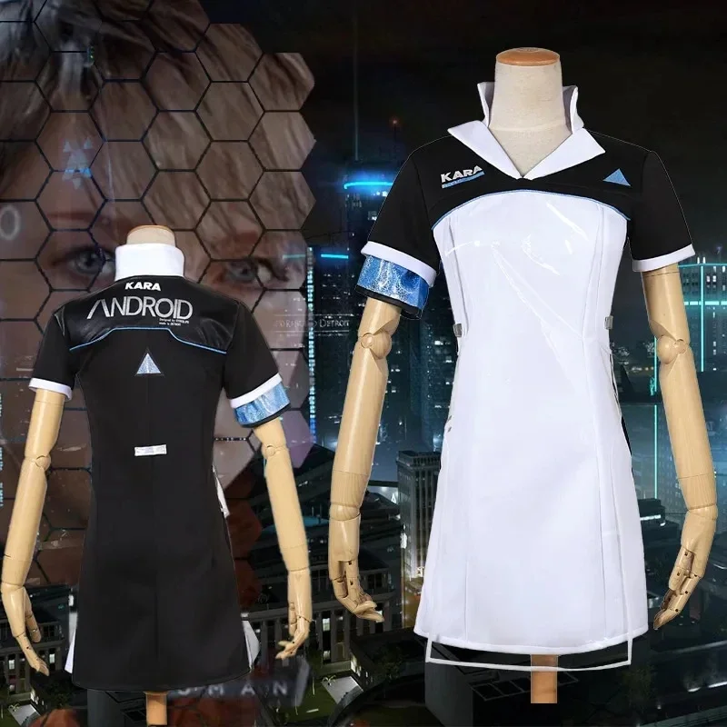 New Game Detroit: Become Human Connor KARA Cosplay Costume Code AX400 Agent Outfit Girls Unifrom Cosplay Costume for Halloween