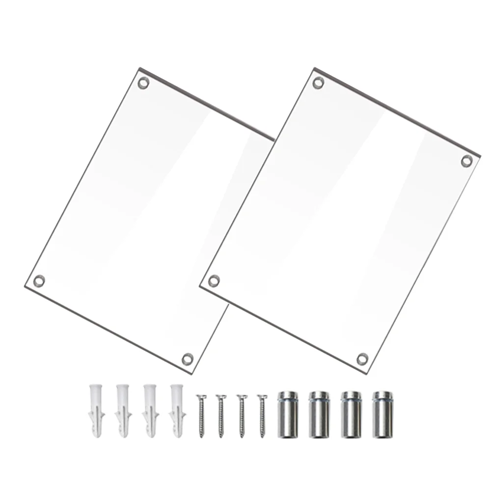 

Transparent Acrylic Photo Frame Wall Decor Removable Digital Mats Home Display Frames Living Bedroom Clear Picture Hanging