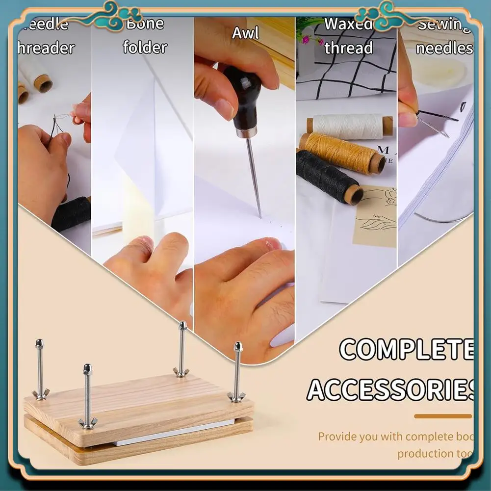 (جديد) - مجموعة تجليد الكتب، مستلزمات التجليد، مجموعة أدوات تجليد مجلد العظام للمبتدئين، مجلد العظام، مناسبة للاستخدام بنفسك