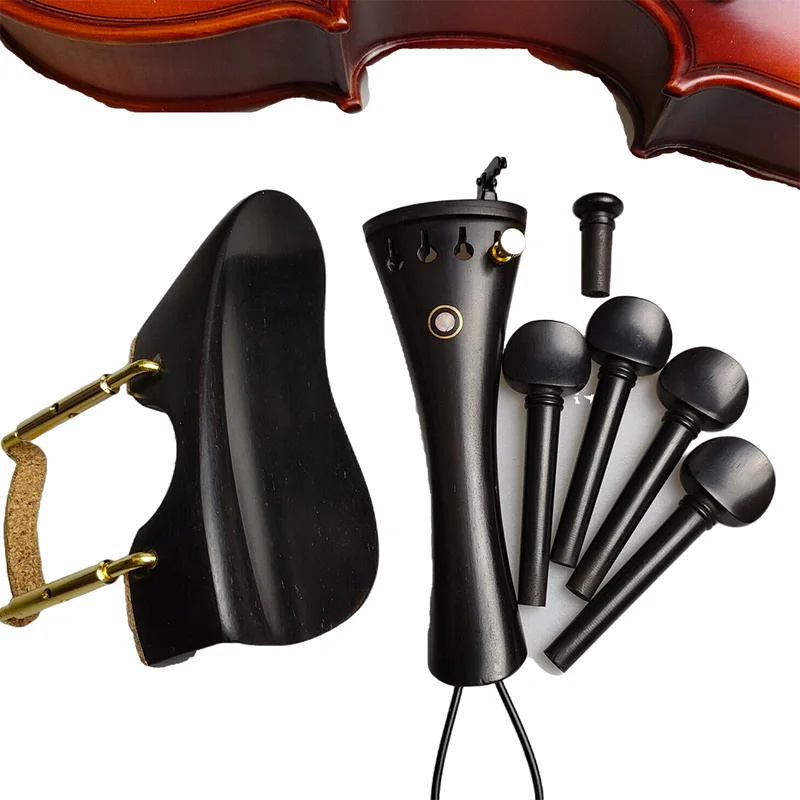 New Mode Set Viola Accessories Fitting Installed Hardware Chinrest Pegs Tailpiece Endpin With Clamp Tail Gut Finetune Cork