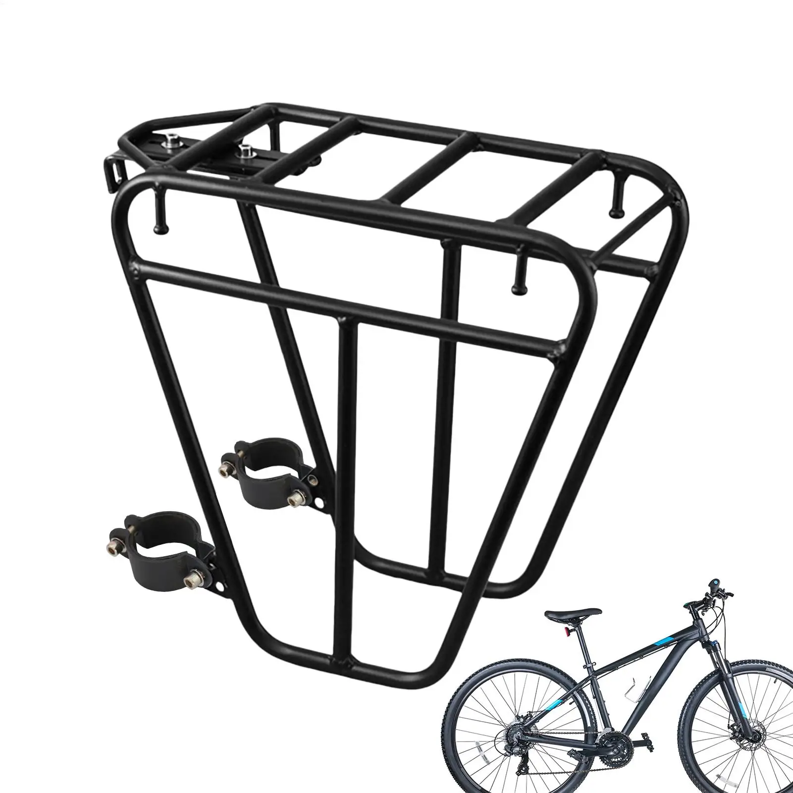 

Road Bike Front Rack Stable Bike Front Rack Cycling Supplies for Luggage Fishing Fitness Sports Outdoor