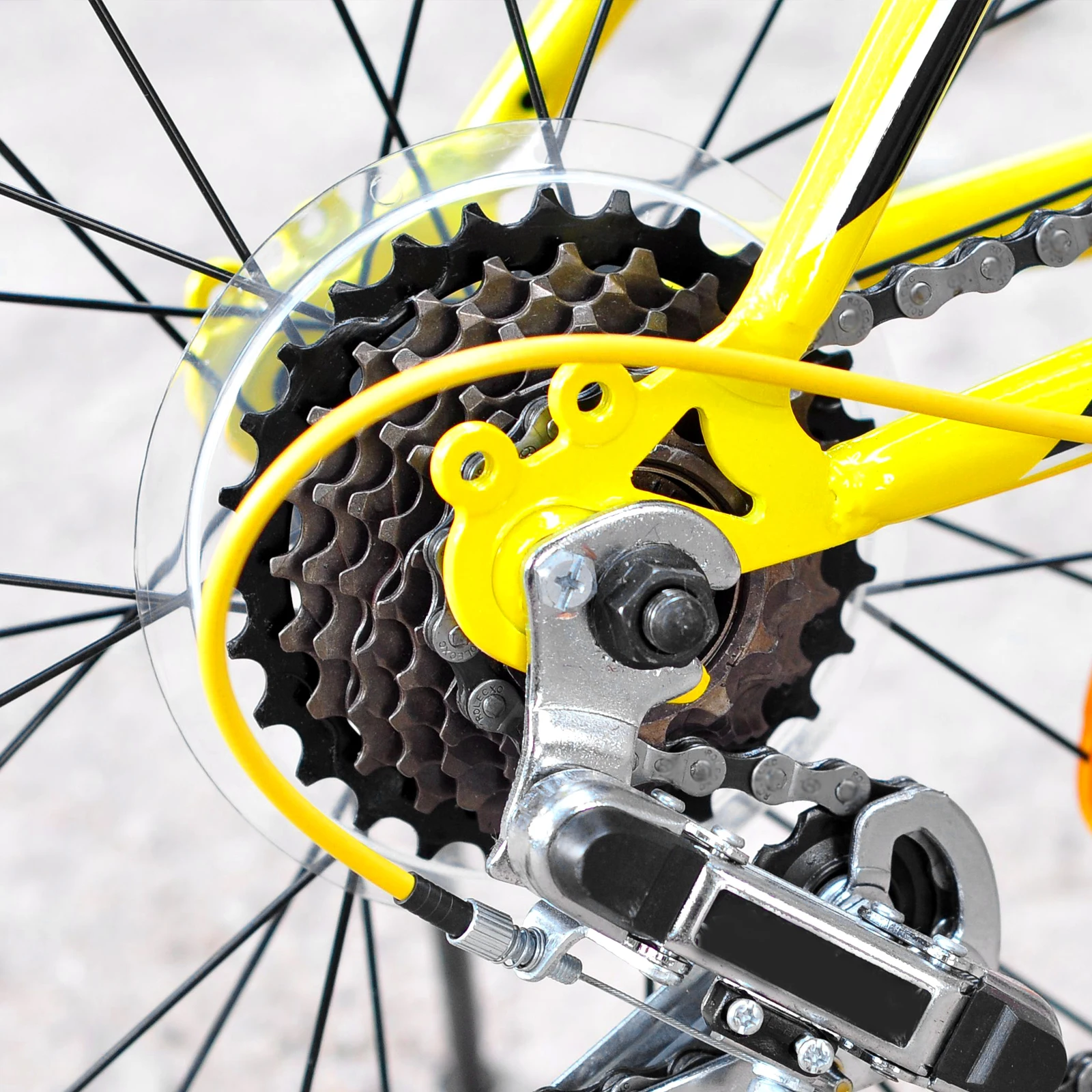

5pcs Flywheel Disc Guard Dirt-proof Cover for Mountain Bike Plastic Protective Lightweight Sturdy Chain Guard Freewheels