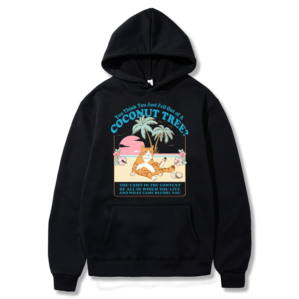 You Think You Just Fall Out of A Coconut, Sudadera con capucha de Kamala Harris, sudadera Retro con capucha de gato Kamala, Lady Presidente