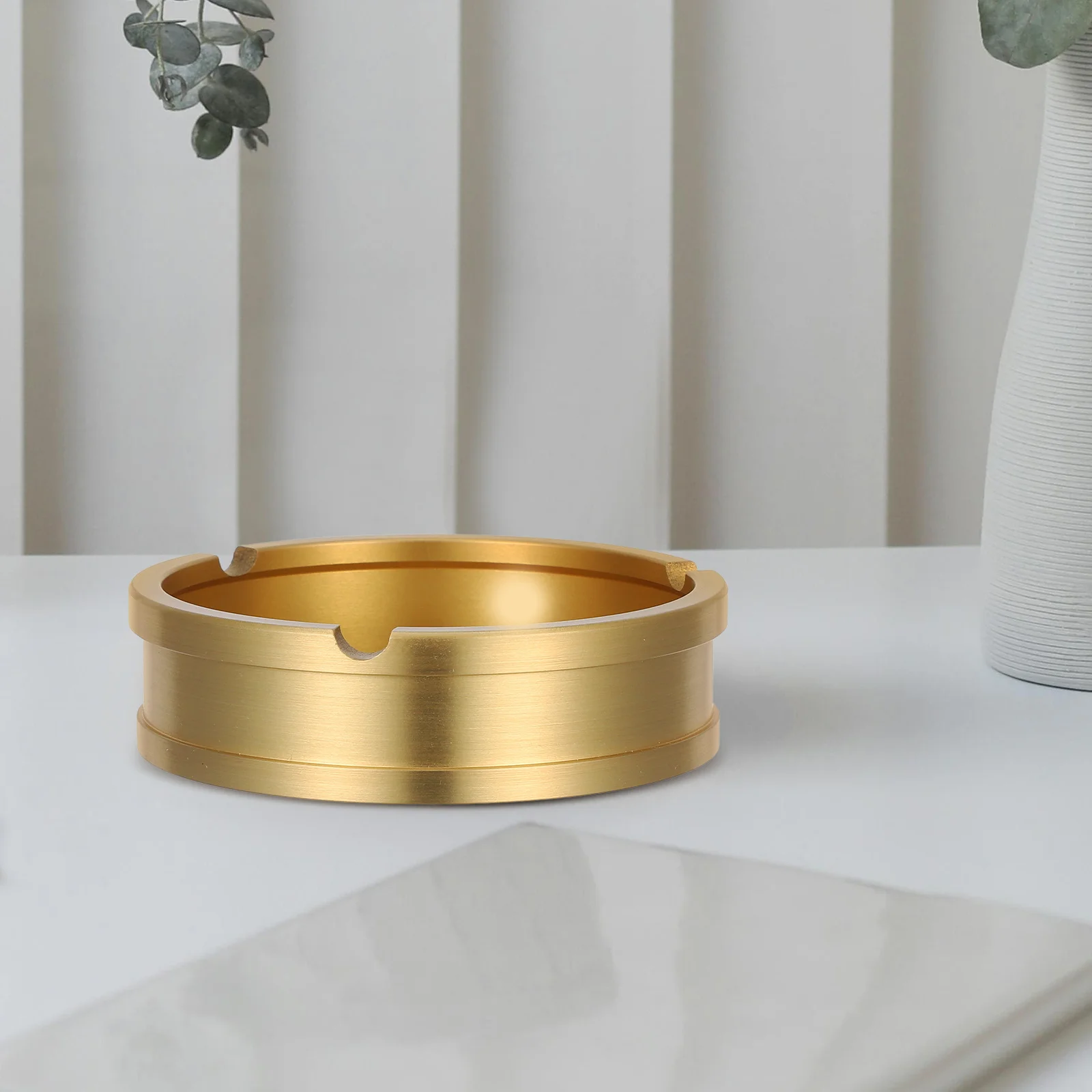 

Ash Tray Container Ashtray for Garden Brass Men Vintage Decor Ashtry Creative Holder