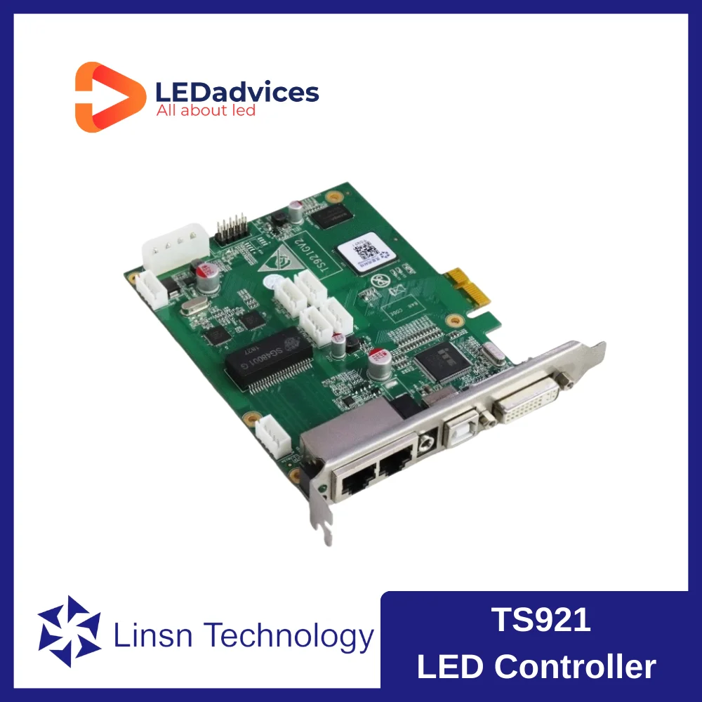 Linsn TS921 LED Screen Display Controller Sending Card Full Color Outdoor Indoor Fixed and Rental LED Panel 4K 1920*3840 Pixels