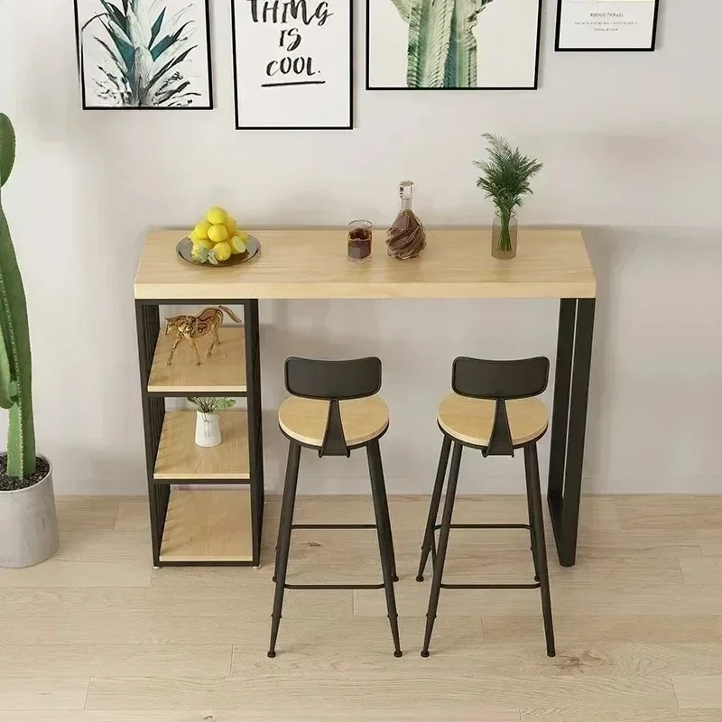 Modern Simple Bar Tables Living Room Wall Partition Kitchen Cafe High Bar Table Open Long Table De Mixage Home Furniture