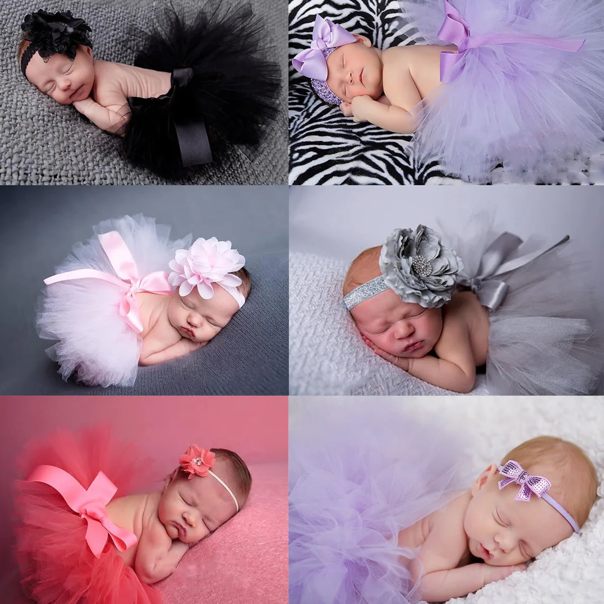 2024 New Infants Photography Prop Baby Tutu Skirt Fluffy Newborn Romper Studio Baby Photography Clothing Hot Selling Dropshiping