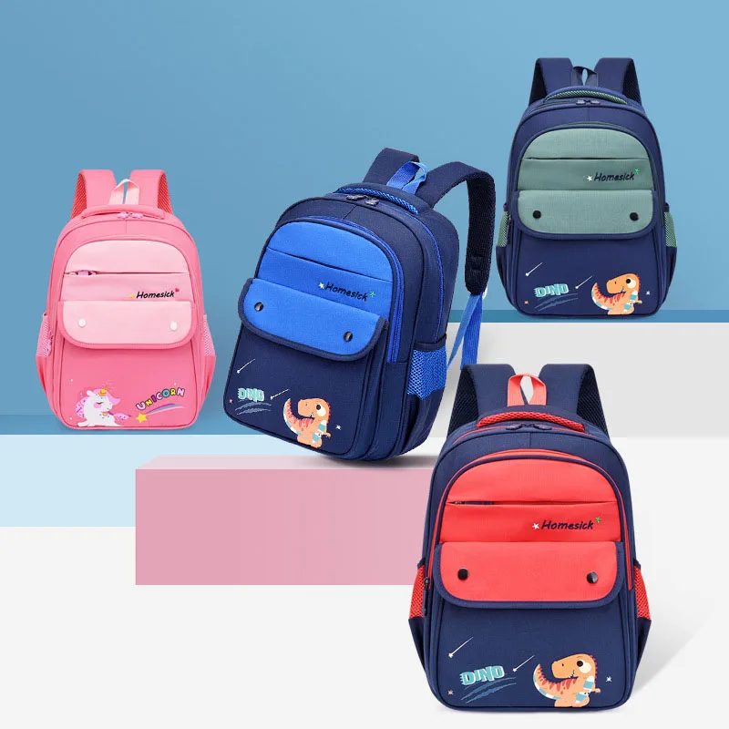 Mochila escolar impermeable para niños de 3 a 6 años, mochila ligera con patrón de dibujos animados, bolsa de libros para niños