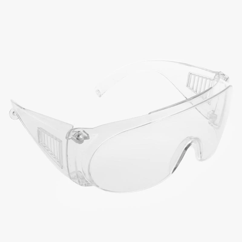 Gafas seguridad e06b sobre los anteojos envueltos alrededor del transparente cristal para protección Las gafas son