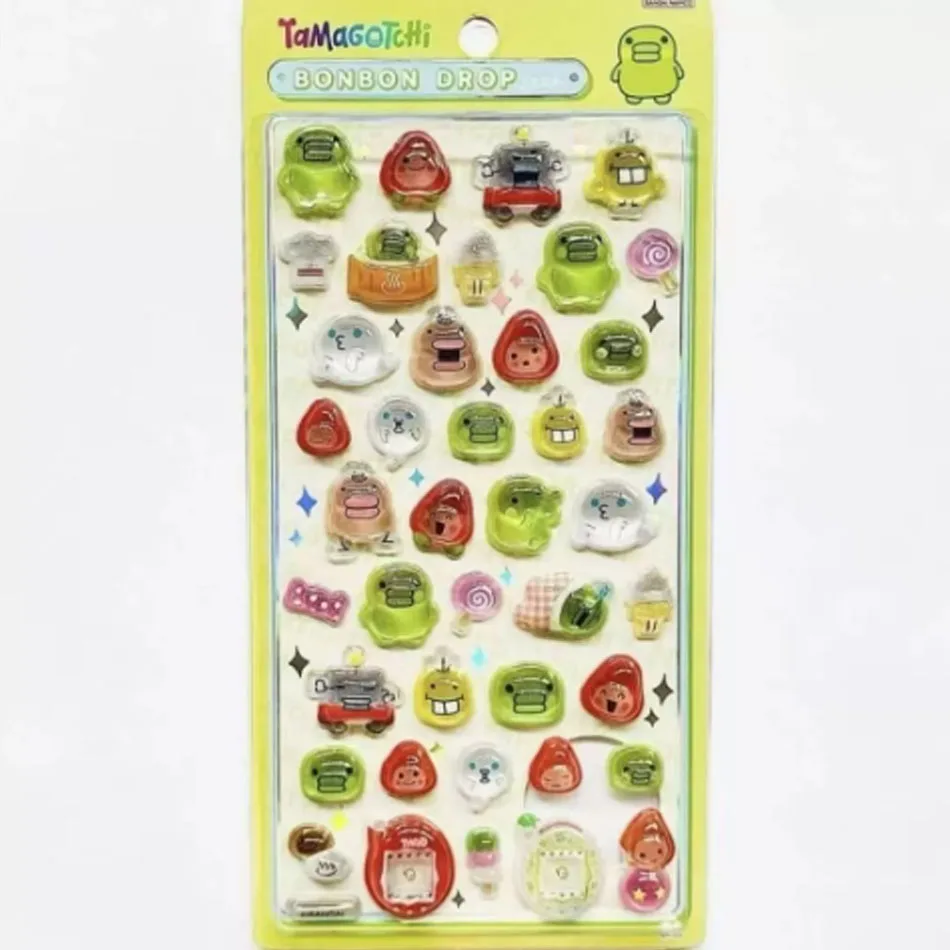Naklejki Tamagotchi z kreskówek DIY do scrapbookingu, naklejki na laptopa, naklejki Bonbon Drop Seal, upominki na przyjęcia, prezenty ボンボン ドロップシール