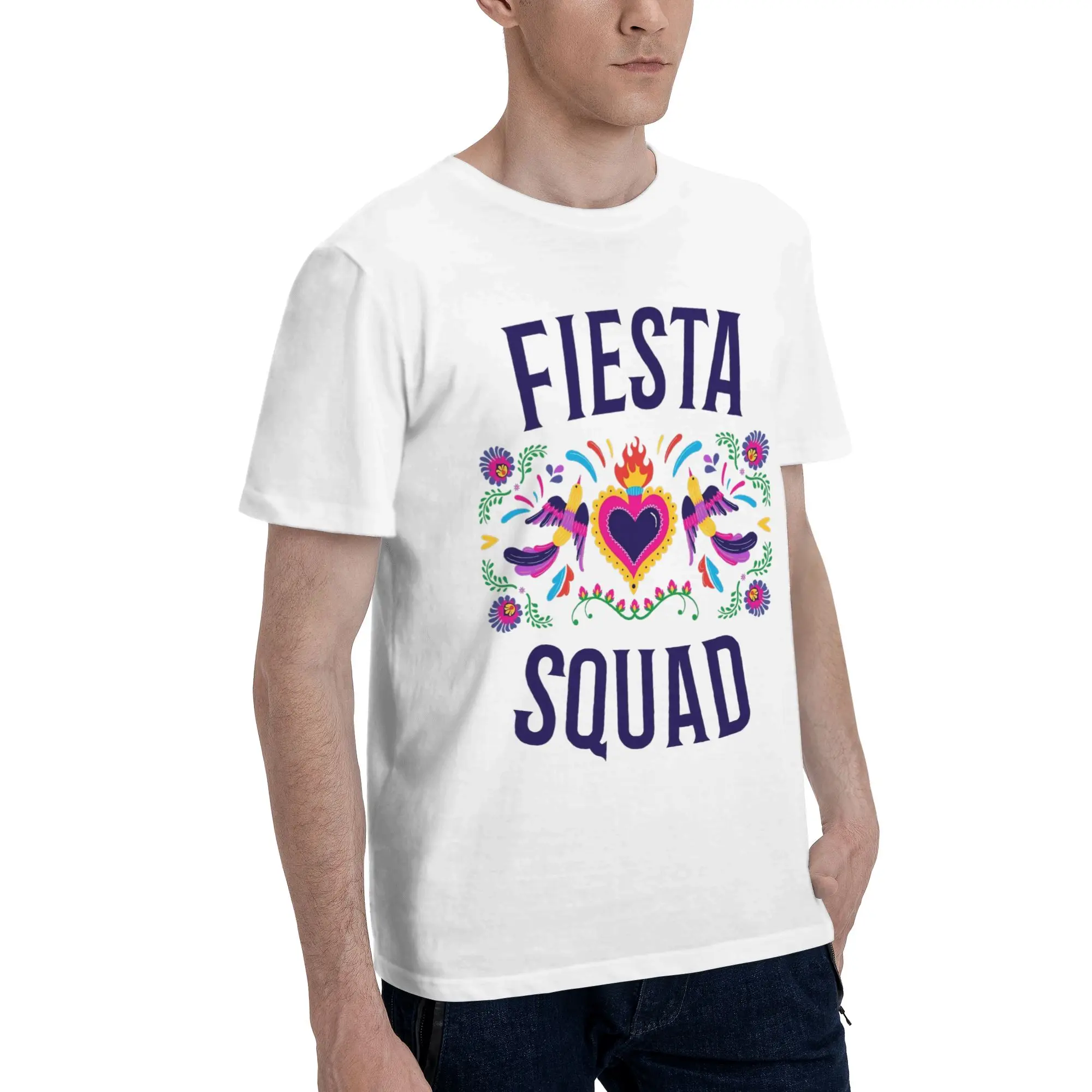 Fiesta Squad Cinco De Mayo Tee Shirt for Men Women Gift Idea T Shirts  100% Cotton Clothing