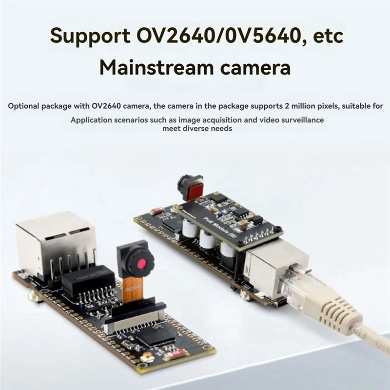 

B68C ESP32-S3 Плата разработки Ethernet с камерой OV2640 поддерживает двухъядерную пластину Bluetooth POE с интерфейсом Type-C