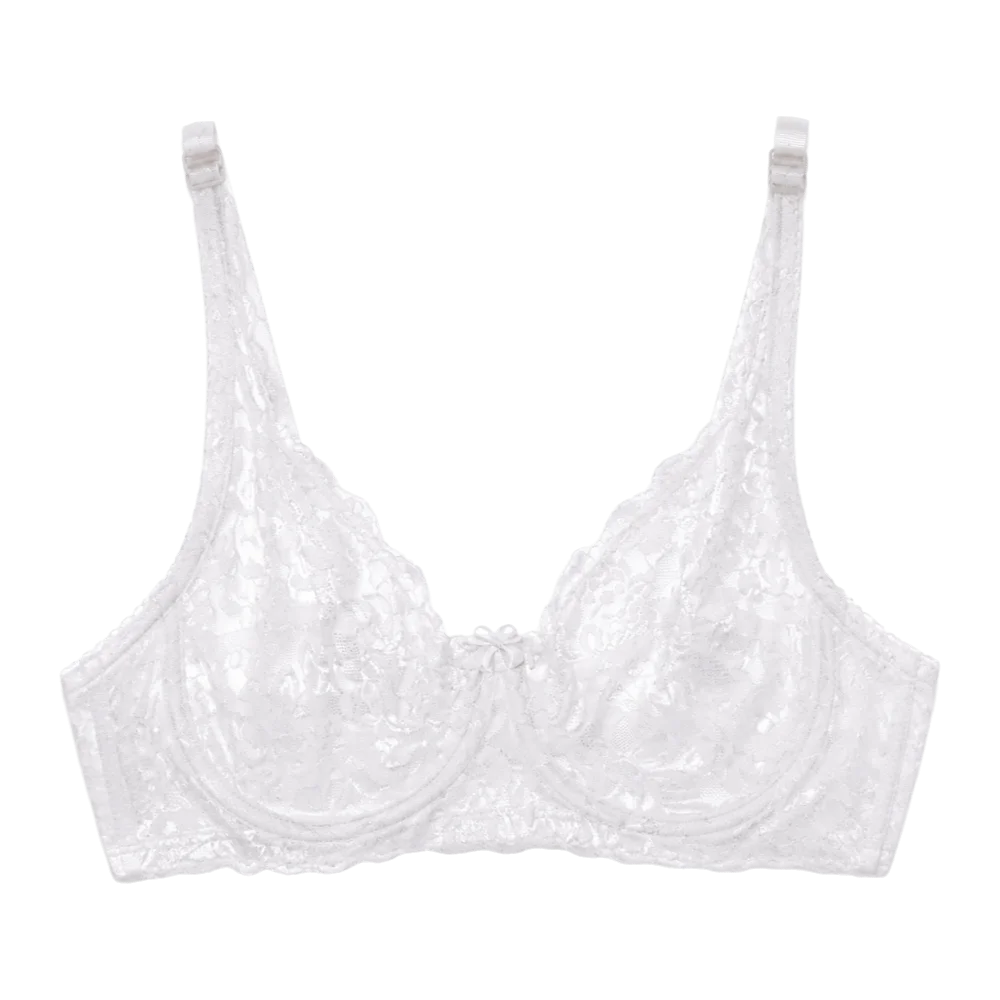 Breathable Untra-thin Lace Bra Hollow Out Deep V Push Up Bra Mesh Transparent Anti-sagging Lace Underwear Daily Wear