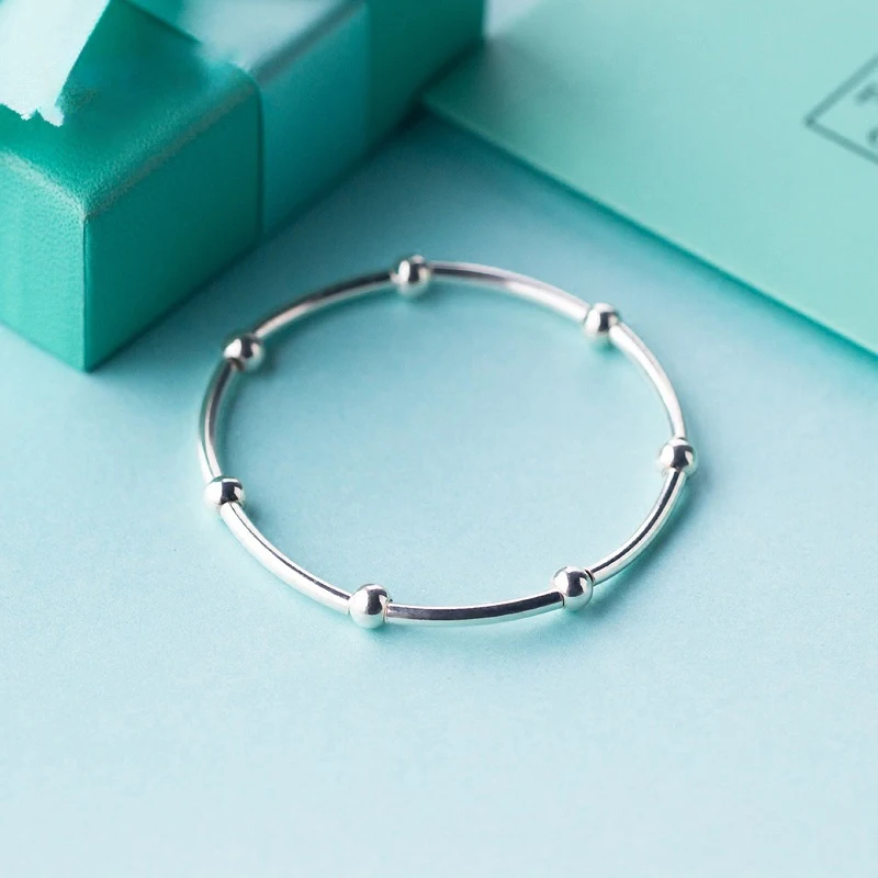 Modian 925 srebro z koralików modne dla kobiet regulowane bransoletki srebrne bransoletki dla kobiet srebro Fine Jewelry — zdjęcie 3