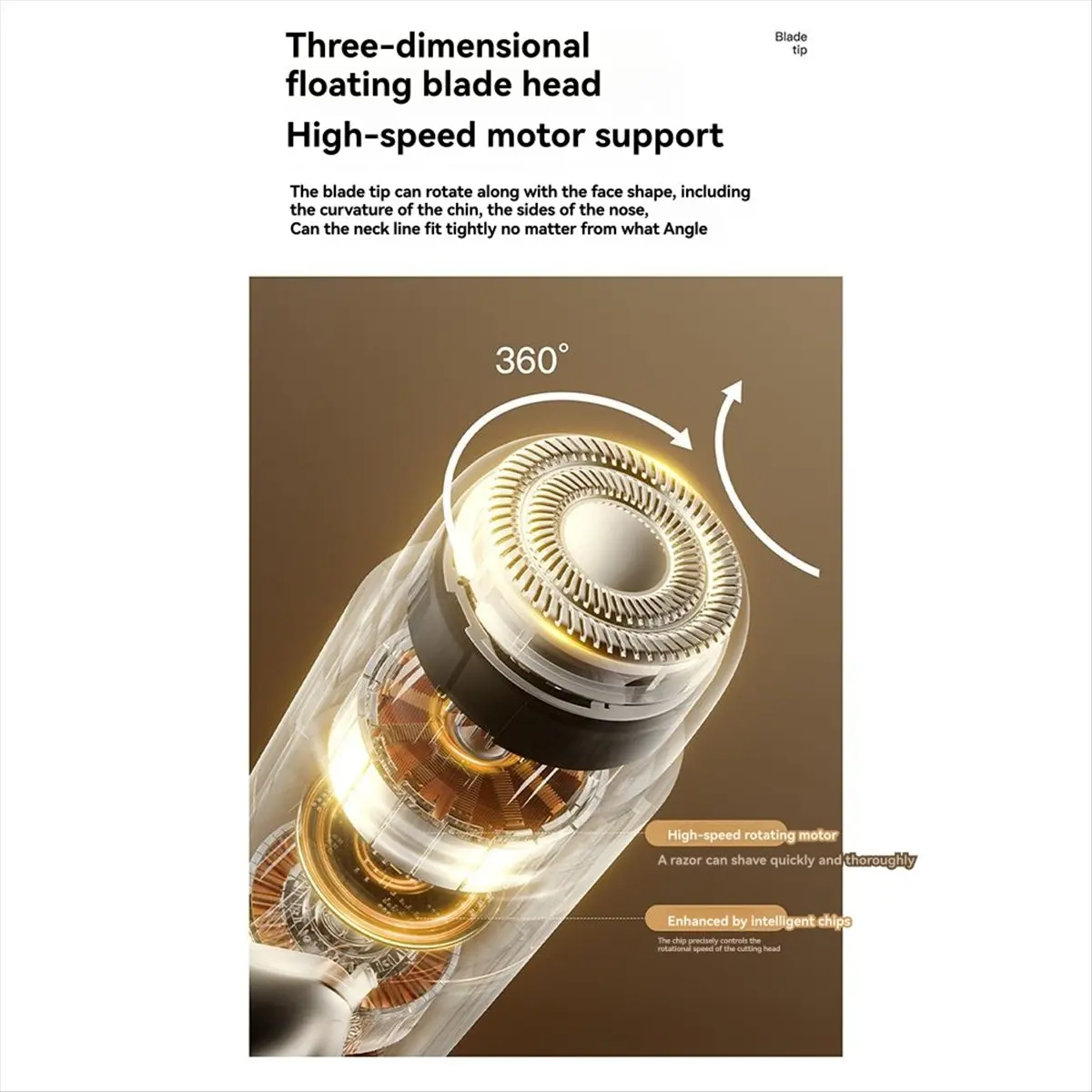 

ABPO 2in1 Electric Shaver Nose Hair Trimmer Travel Portable Silent Beard Knife Unisex Professional Washable