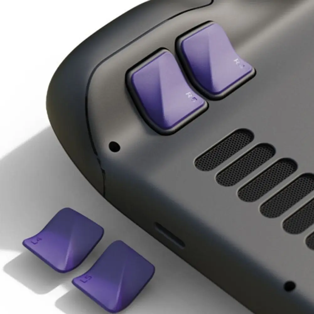 Anti-Slip Gamepad Back Button, Anti-Scratch Gaming Pads, Melhoria Suave Grip, Steam Deck Acessórios