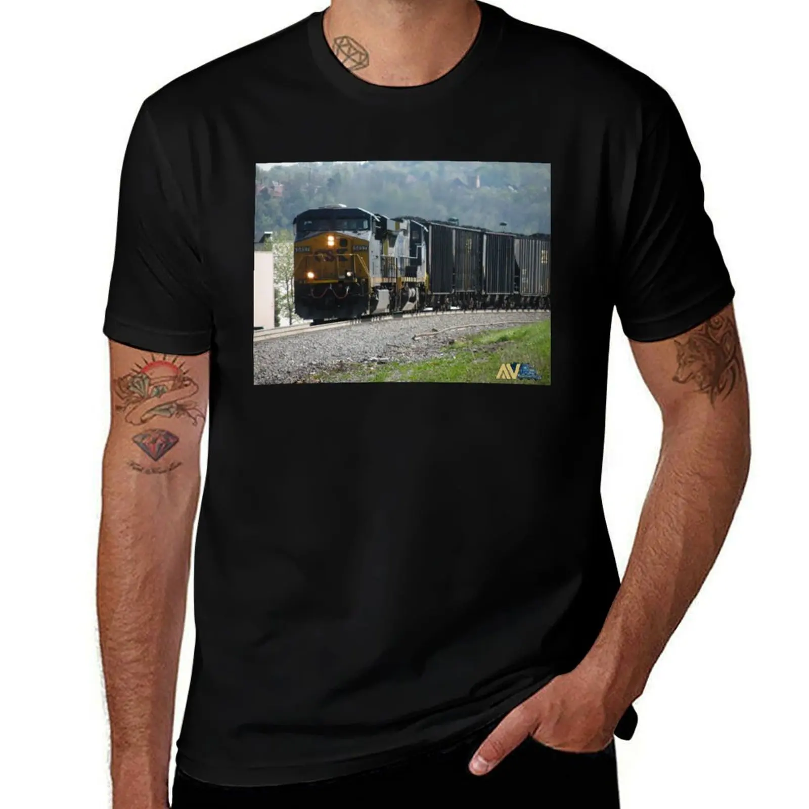 

Футболка CSX Unit Coal Train, персонализированная футболка, персонализированные фигурки аниме, роскошные мужские футболки для мужчин, хлопок