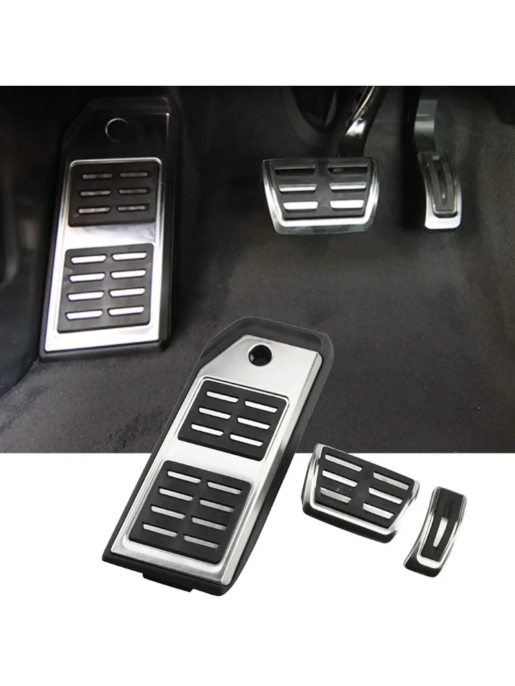 Couvercle de pédale de repose-pieds de frein d'accélérateur de gaz LHD pour Audi Q7 Q8 2017-2025, Porsche Cayenne 2020-2024, couvre-pédales Touareg 2019-2024