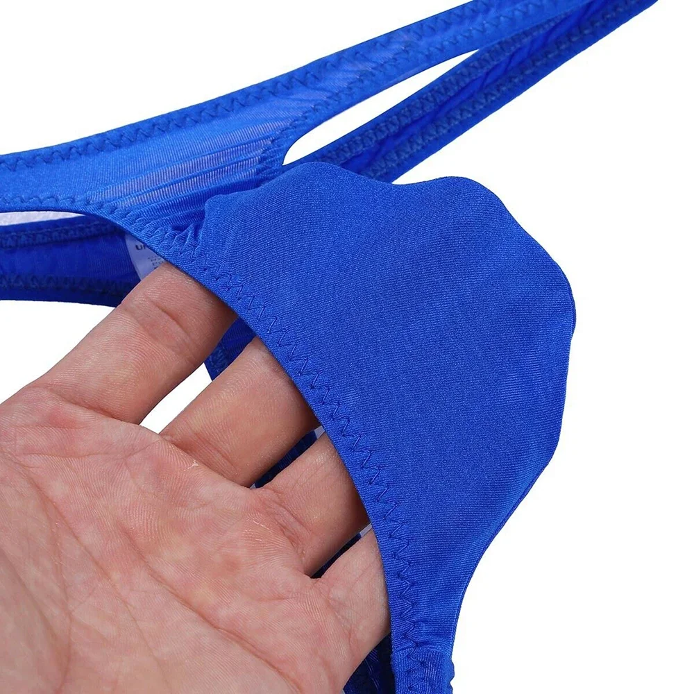 ملابس داخلية جيدة التهوية للرجال، سراويل داخلية منتفخة على شكل حرف T من الخلف، مقاس منخفض الارتفاع، قماش فيسكوز، خصر 60 100 سم #2