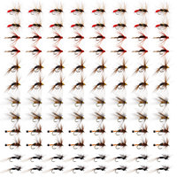 Gotute Artificial Insect Bait Lure Deer Hair Dry Fly Fishing Lures Soft Sea Bass Trout Fishing Fly Floating Bait Accessories