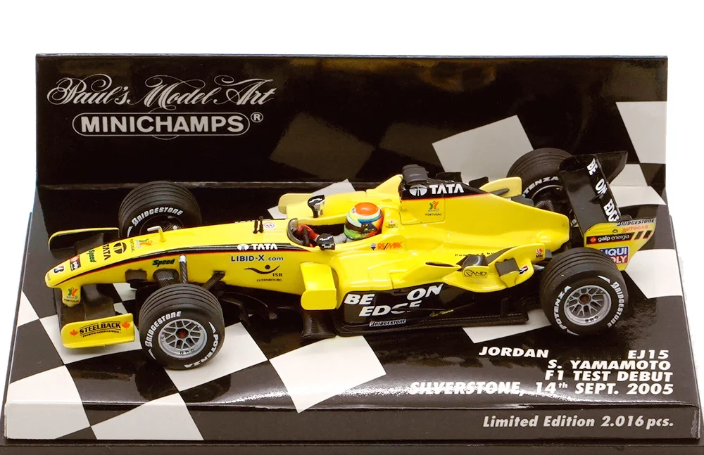 Minichamps 1:43 F1 Jordan EJ15 Yamamoto Sakon 2005 Simulation Limited Edition Resin Metal Static Car Model Toy Gift