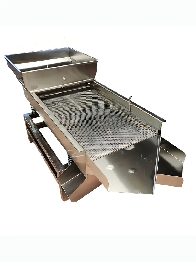 Food sieve machin Double layers sieve 40*100cm vibrating electric screen electrostatic Large granular material packing machine