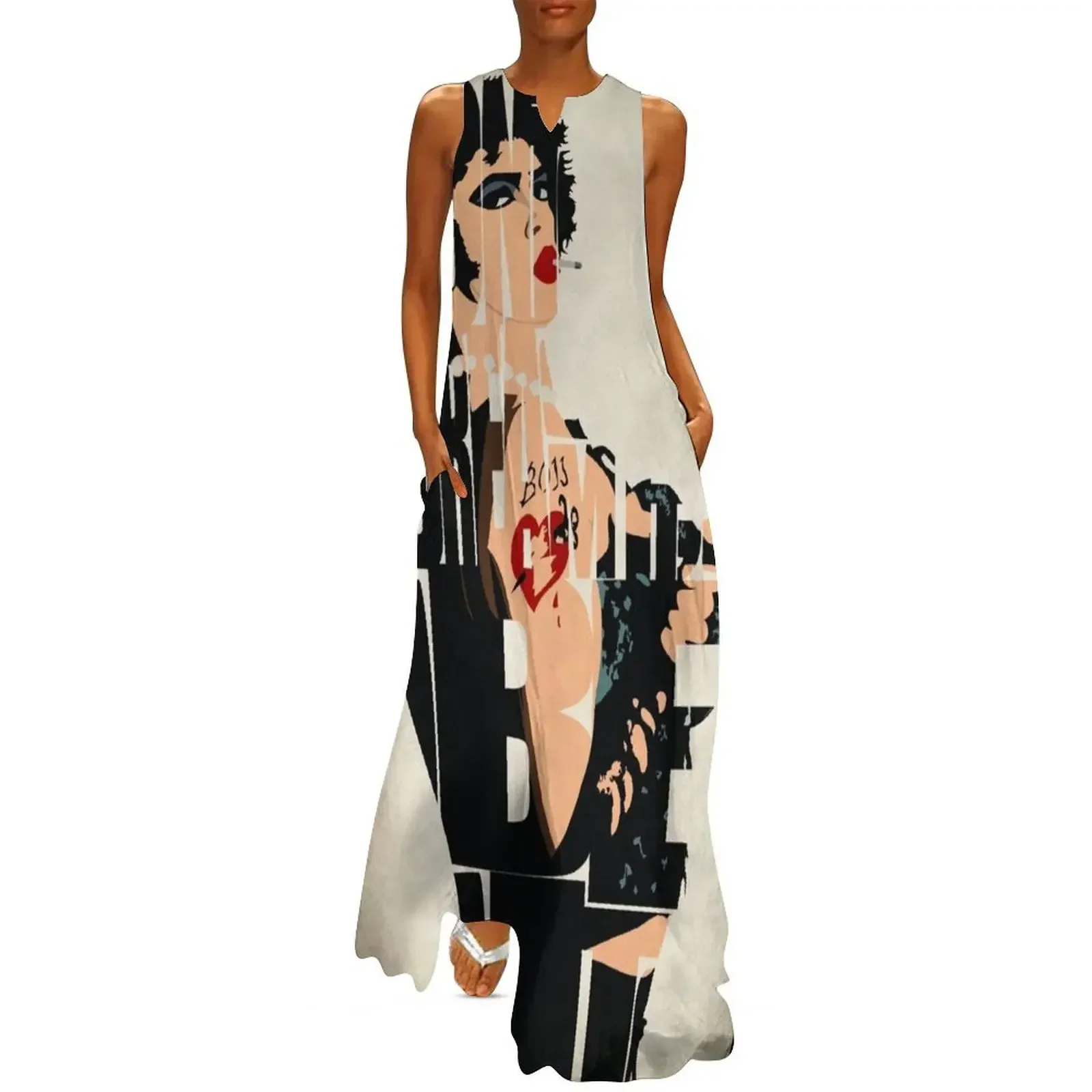 

Dr. Frank N. Furter Long Dress Dance dresses womens clothing clothes for women Dress