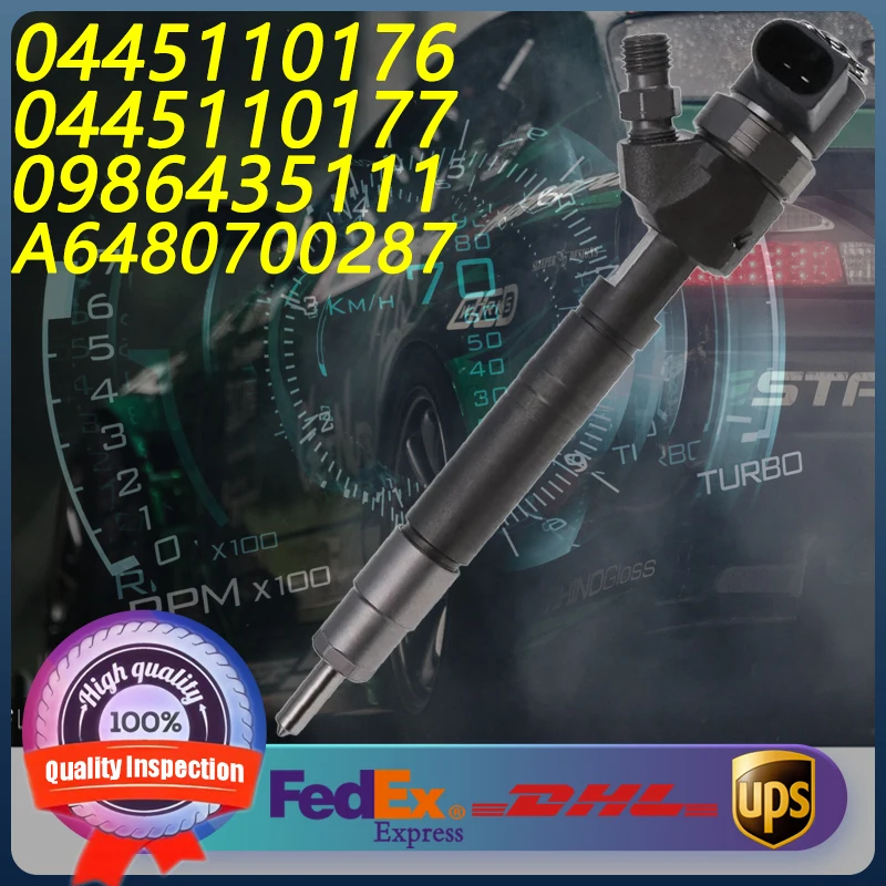 

0445110176 0445110177 0986435111 A6480700287 A648070048 Common Rail Injector For Mercedes-Benz Serie E 200-320CDI 2.2 Engine