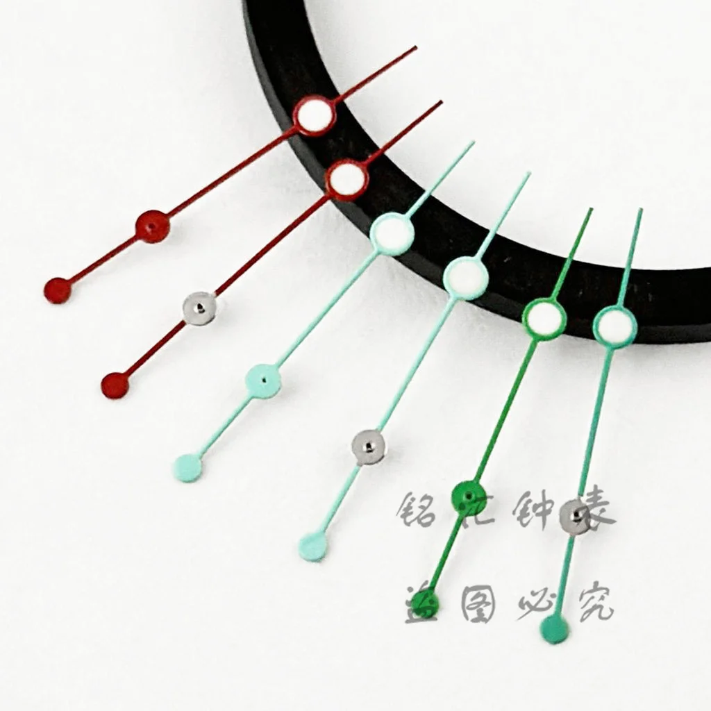 NH35 12.5MM Diving Water Ghost Second Hand Red Green Blue Watch Hands For NH35/NH36/4R/7S Movement Watches Pointers