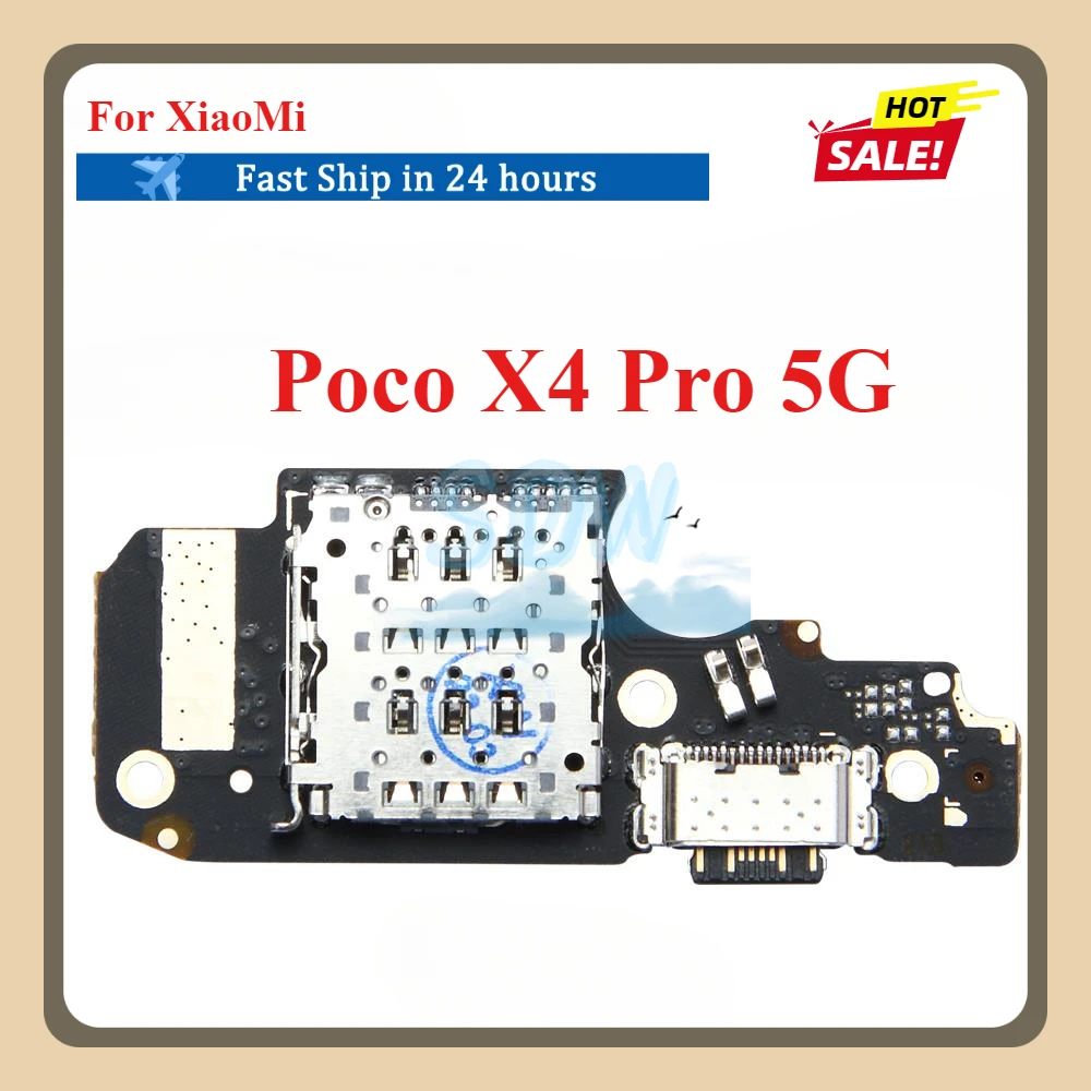 Charging Port Dock Plug Connector Charger Board Flex Cable For Xiaomi Poco C31 C40 C50 C51 C55 F4 F5 M5 X2 X3 NFC X4 X5 Pro GT