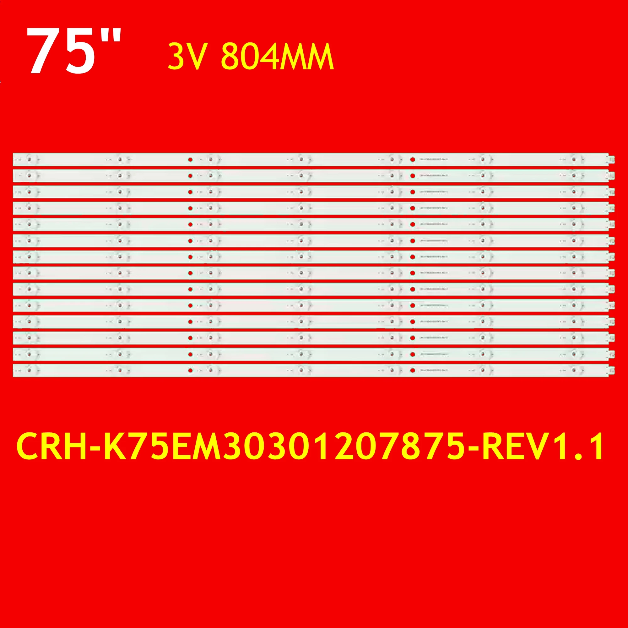 LED TV Backlight Strip for D7506AK K755EMK CRH-K75EM30301207875-REV1.1