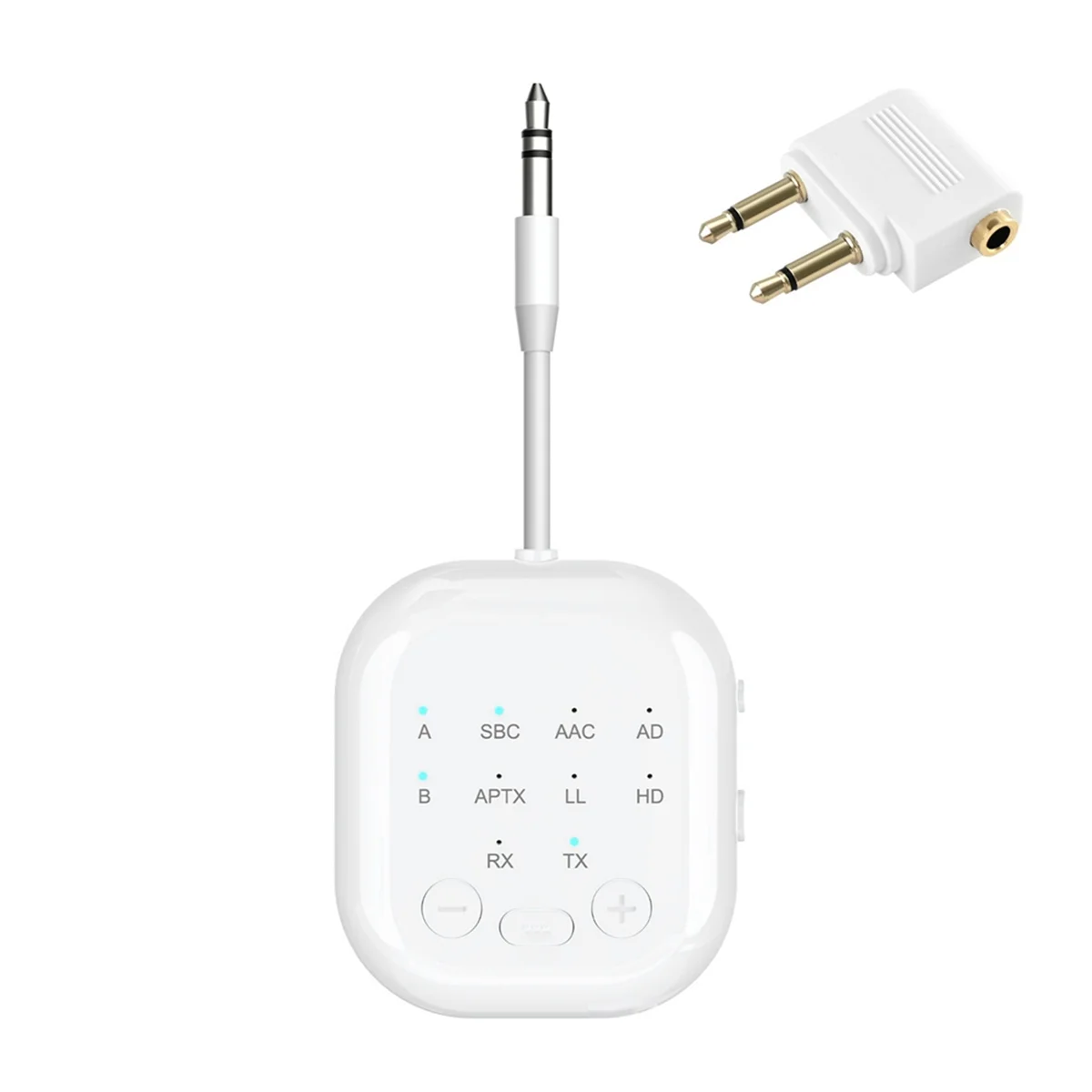 

AU47-APTX-Адаптивный Bluetooth 5.3 трансивер Беспроводной аудиоадаптер высокой четкости с низкой задержкой для самолетов/телевизоров/автомобилей