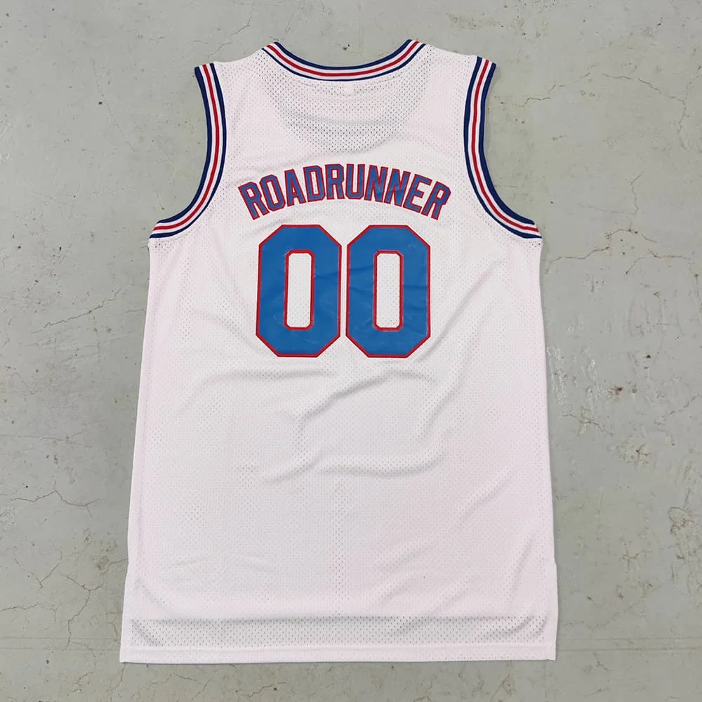 Trillest Space Jam Bugs 1 Lola 10 Murray 22 TAZ D.Duck 2 White Tune Squad Basketball Jersey Men  Clothing Family Matching