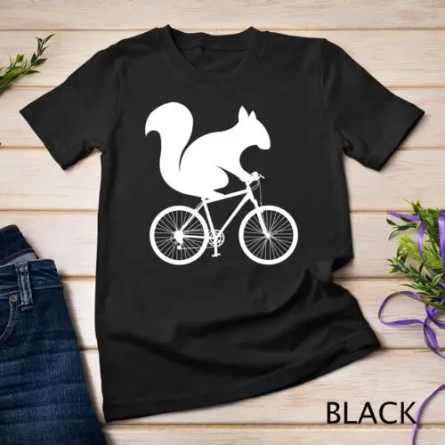 Squirrel Riding Bike MTB Cycling Unisex T-shirt