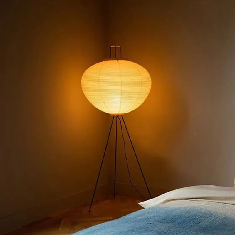 

Akari 10A Floor light Japanese paper minimalist led floor lamp Living Room Bedroom Home Decor Handmade Rice Paper Floor Lamp