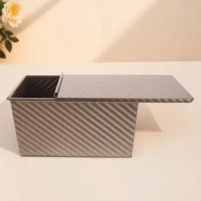 

Carbon Steel Toast Mold with Lid for Bread Baking Tin Loaf Pan Cake Mold Sandwich Maker Home Kitchen Oven Use Reusable Non