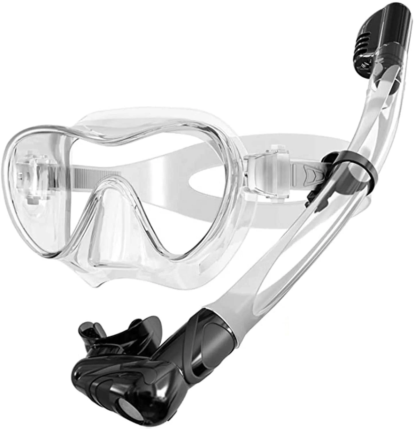 

Professional Diving Mask And Snorkels Goggles Frameless Design Diving Mask Snorkel Tube Set