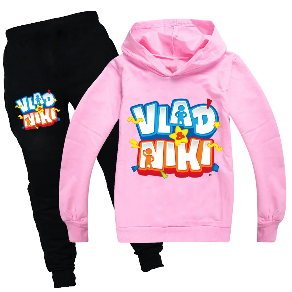 

New Spring Fall Cotton Vlad Niki Kids Hooded Long Sleeve Sweatshirt Fashion Sports Suit Summer T Shirt Thanksgiving Outfits