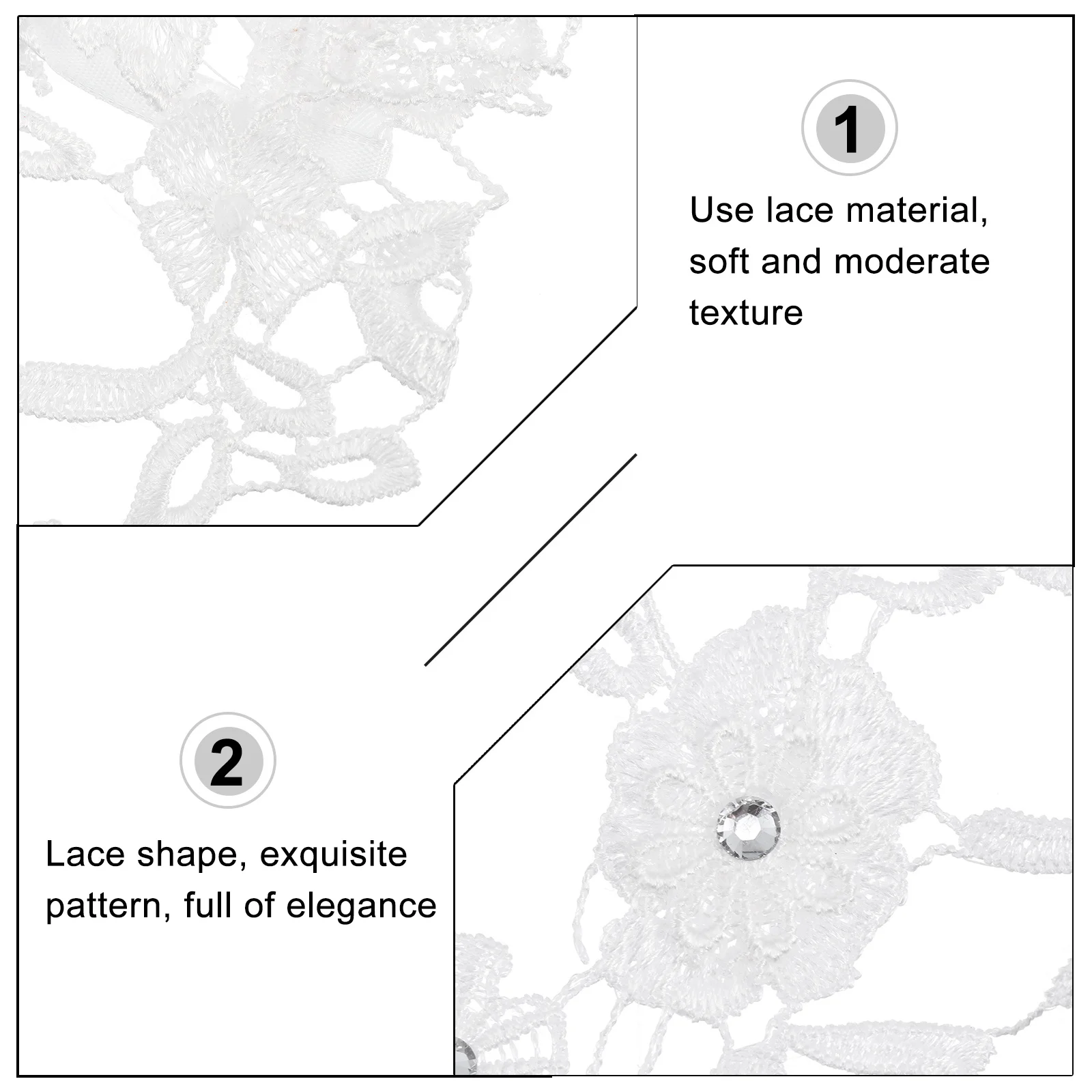 1Pair Lace Bridal Gloves Long Sleeve Elastic Floral Design Exquisite Wedding Dress Gloves Flexible Lolita Arm Decorations