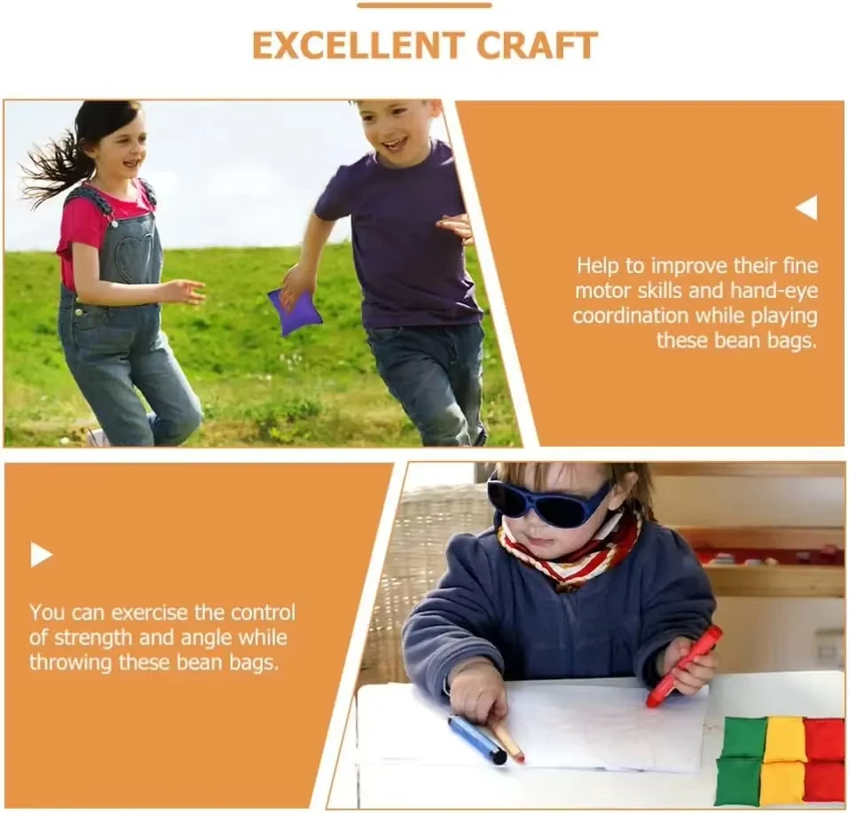 10 sztuk dzieci worek z piaskiem rzucanie zabawek klasyczne zabawki sportowe na świeżym powietrzu kolorowe ręcznie robione worki z piaskiem trening sensoryczny zabawki antystresowe