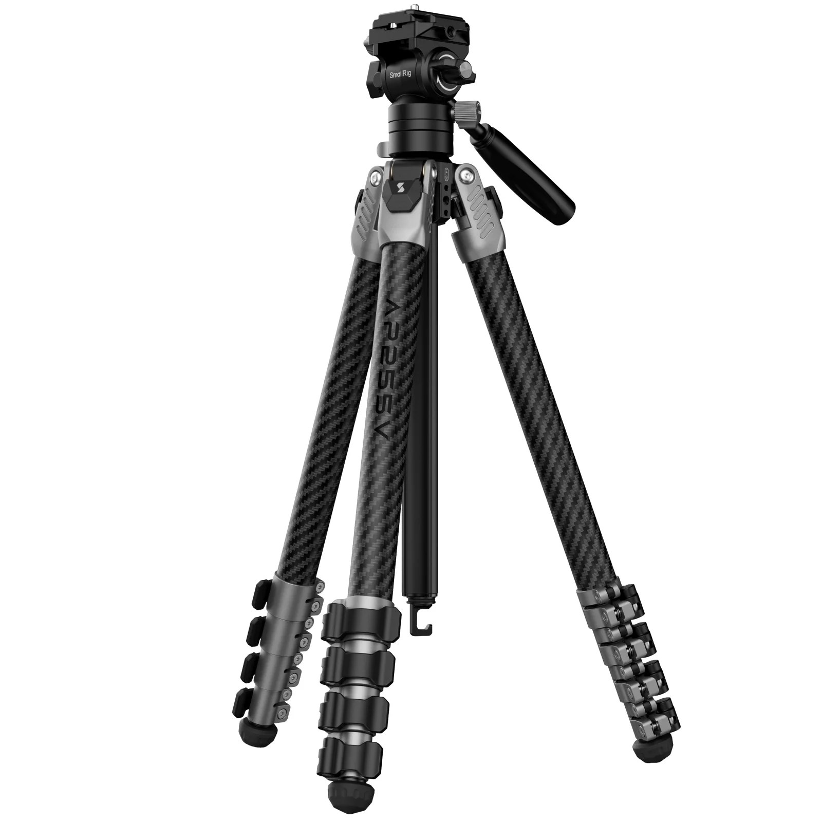 SmallRig Draagbare Video Koolstofvezel Statief 9-Ting Hoeken Verstelbaar voor Camera Telefoon Schieten voor Video Heads Stabilisatoren -5477