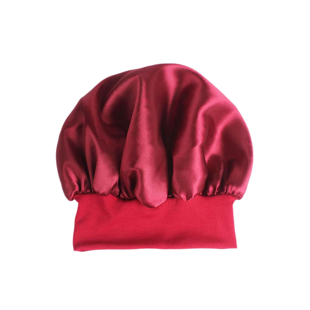 

2 Pcs Satin Headband Bonnet Shower Elastic Woman Stretchy Headbands for Women