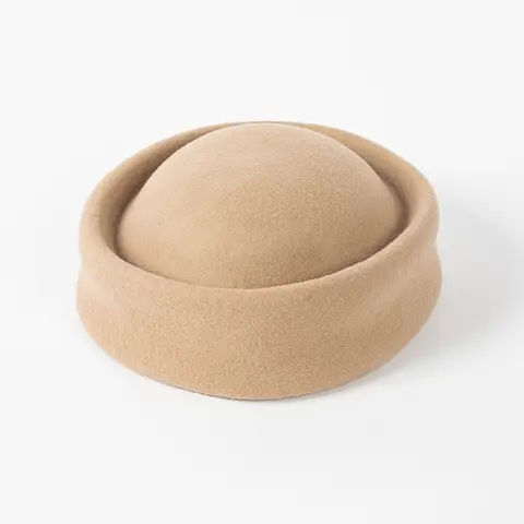 बच्चों की शरद ऋतु सर्दियों फैशन ऊन पिलबॉक्स टोपी लड़कियों परिचारिका टोपी कैटवॉक अवतल पार्टी कॉकटेल कॉस्प्ले पोशाक 8 best sales बेरेट टोपी - №1