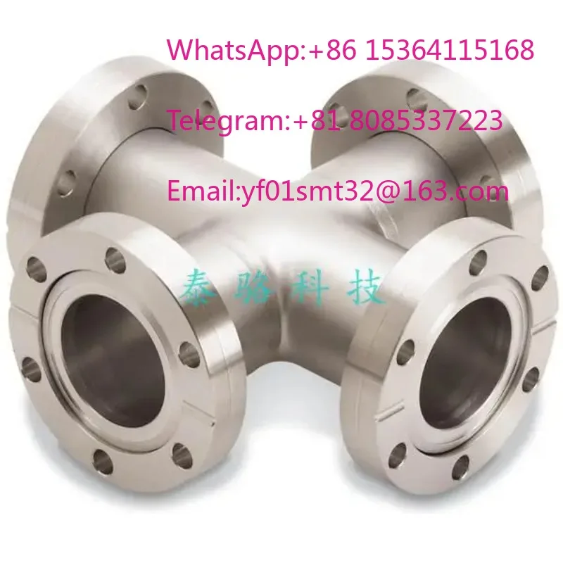 304 Stainless Steel CF Vacuum Four-way Cross Connector CF16 CF25 CF35 CF50 CF63 CF100 Vacuum Flange Cross Joint