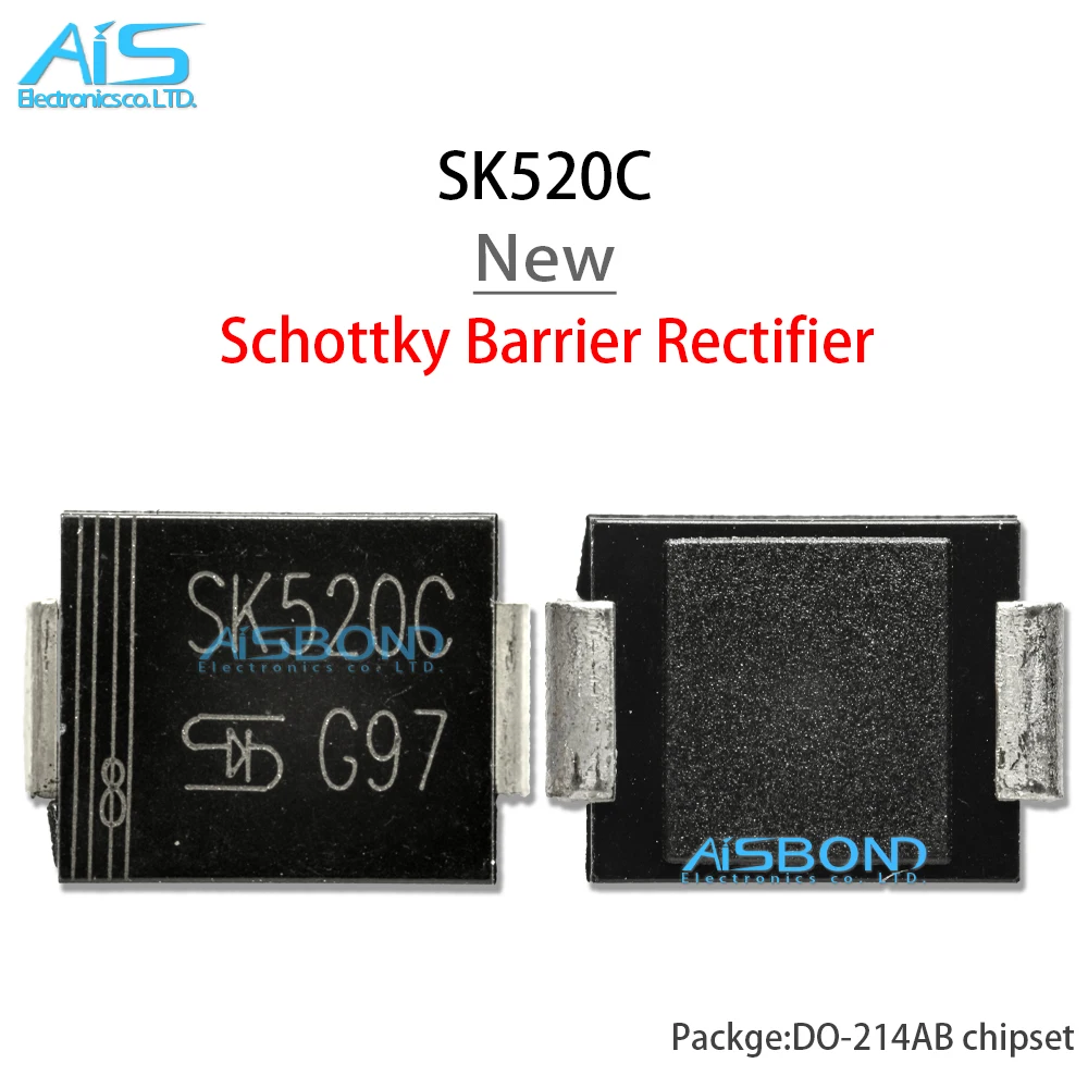 Diodo rectificador Schottky SMC DO-214AB, nuevo y Original, SK510C, SK520C, SK810C, SS5150, MB510, MB810, 10 unidades por lote