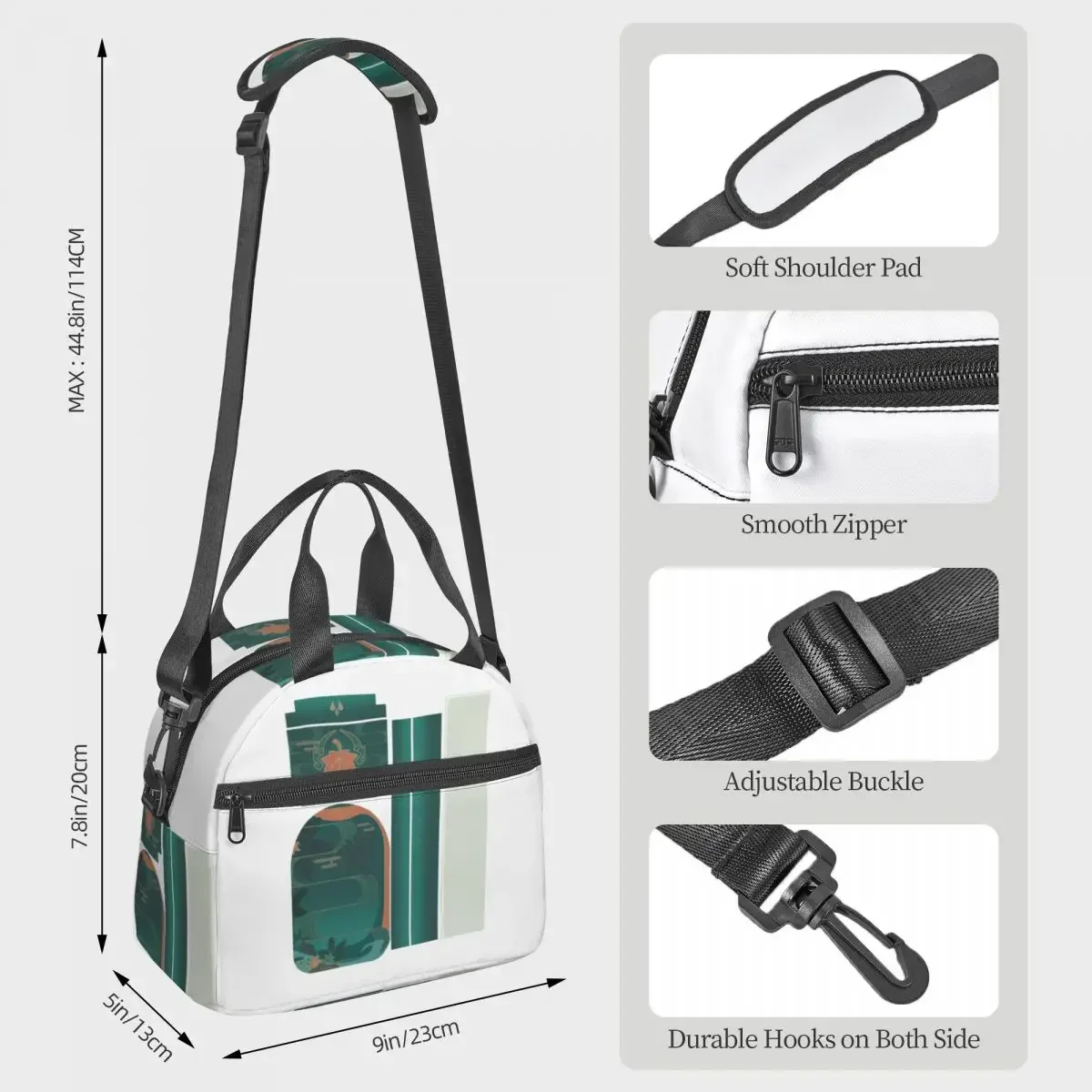 Kaedehara Kazuha - Genshin Impact Fan Art Insulated Lunch Bag for Women Office Cooler Thermal Box Tote Portable Lunch Boxes