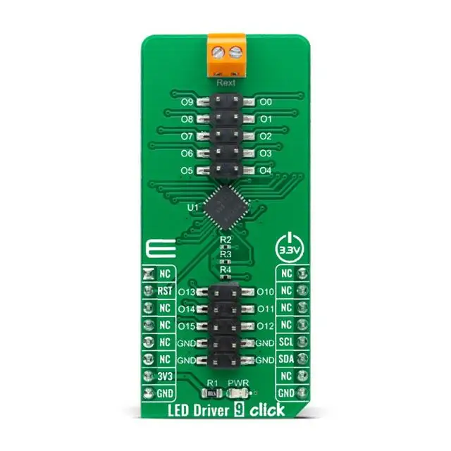 New   MIKROE-4595 LED DRIVER 9 CLICK