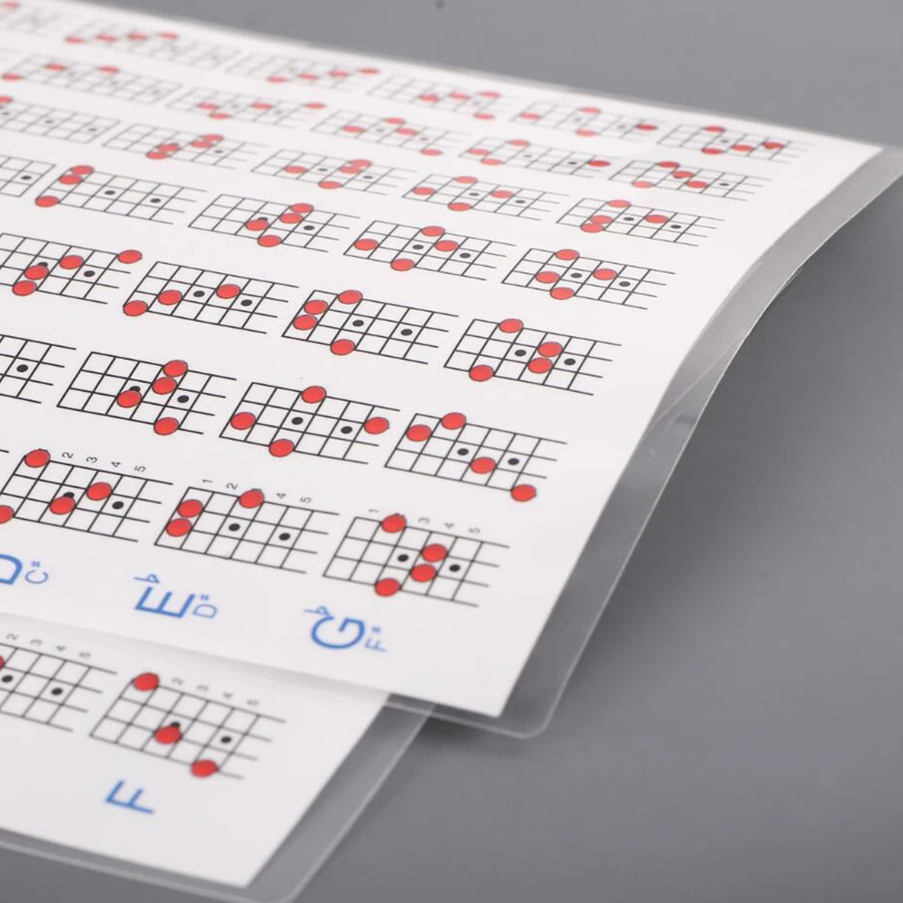 

Chord Chart Copper Plate Paper Mandolin Diagram Trainning Guide Fingerboard Exercise