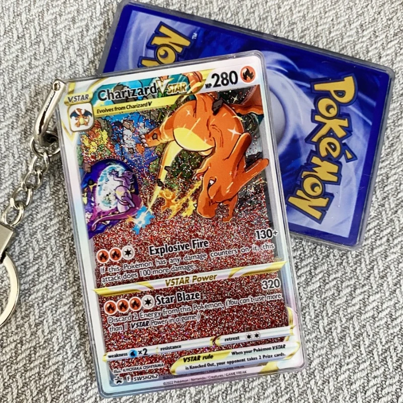 pokemon card keychain Pokémon TCG Keychains – Brittany Mays Creations designed to securely hold and showcase the card while doubling as a collectible keychain Pokemon Center Original Package And